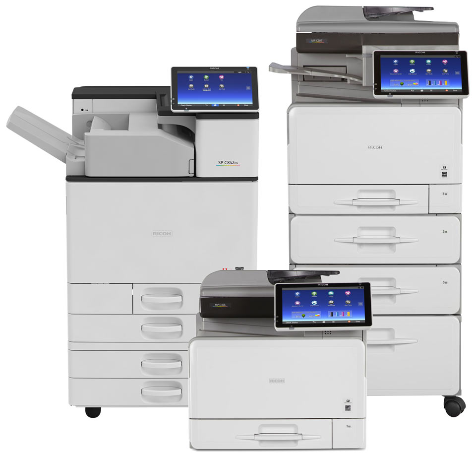Group of Ricoh MFP's